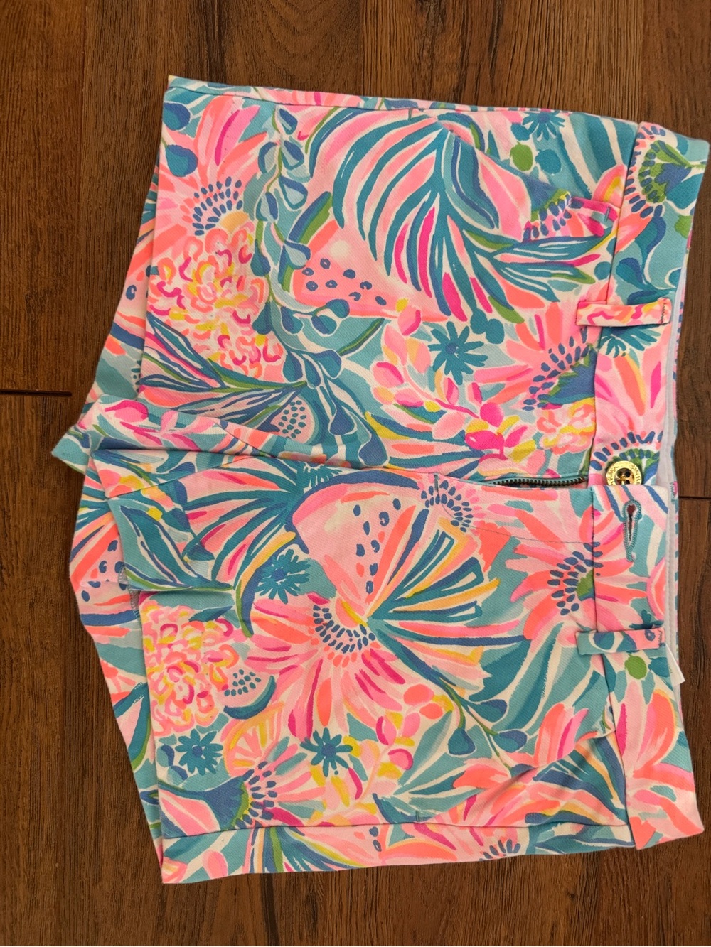 Lilly Pulitzer Pink Teal Floral Women’s Shorts
